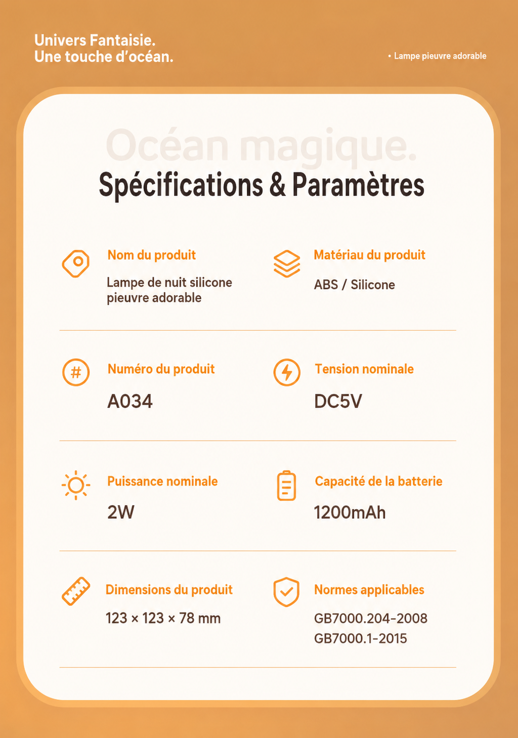 Veilleuse Silicone Pieuvre Créative