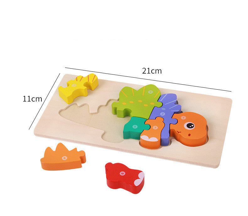 Puzzle 3D en Bois Dinosaure Enfant